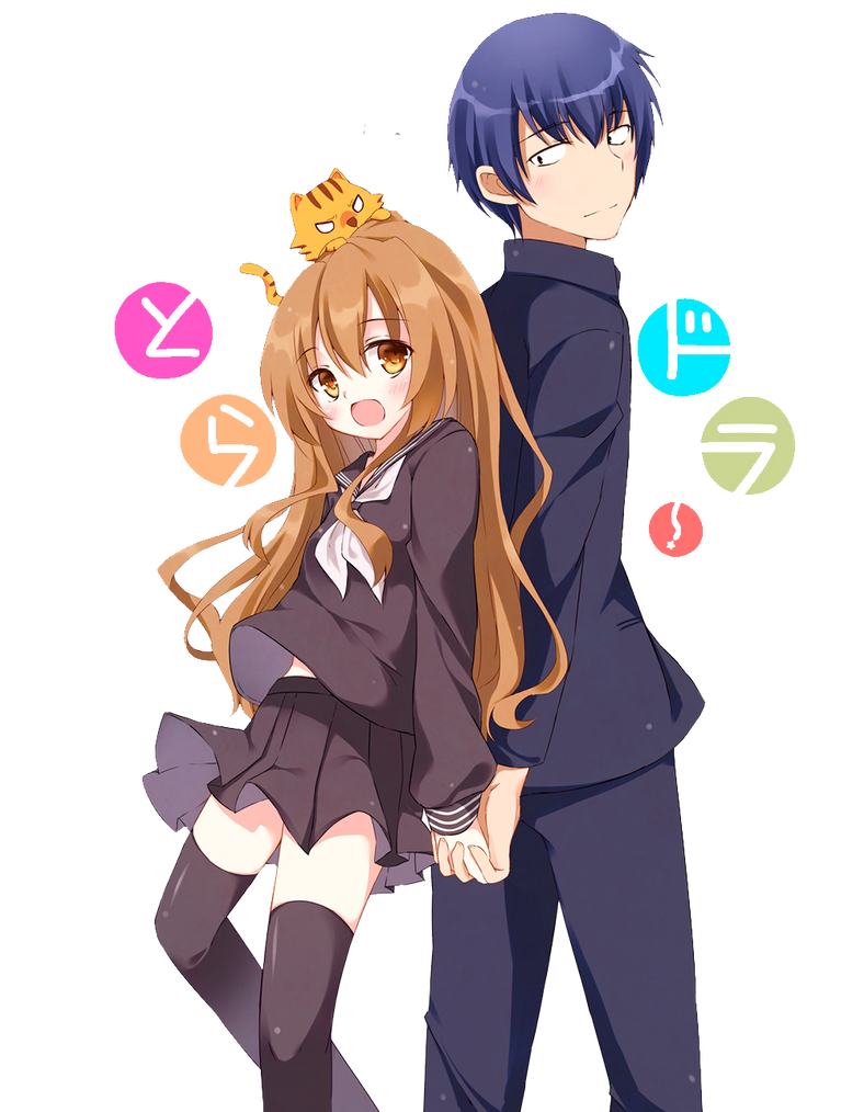 Taiga and Ryuji from the anime Toradora!